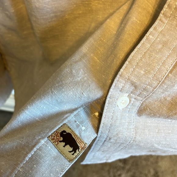 NWT Buffalo Jackson Men’s Light Gray Twill Button Down Shirt XXL - Picture 6 of 6